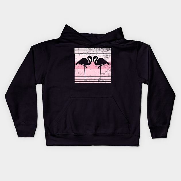 Pink Flamingo Kids Hoodie by Imutobi